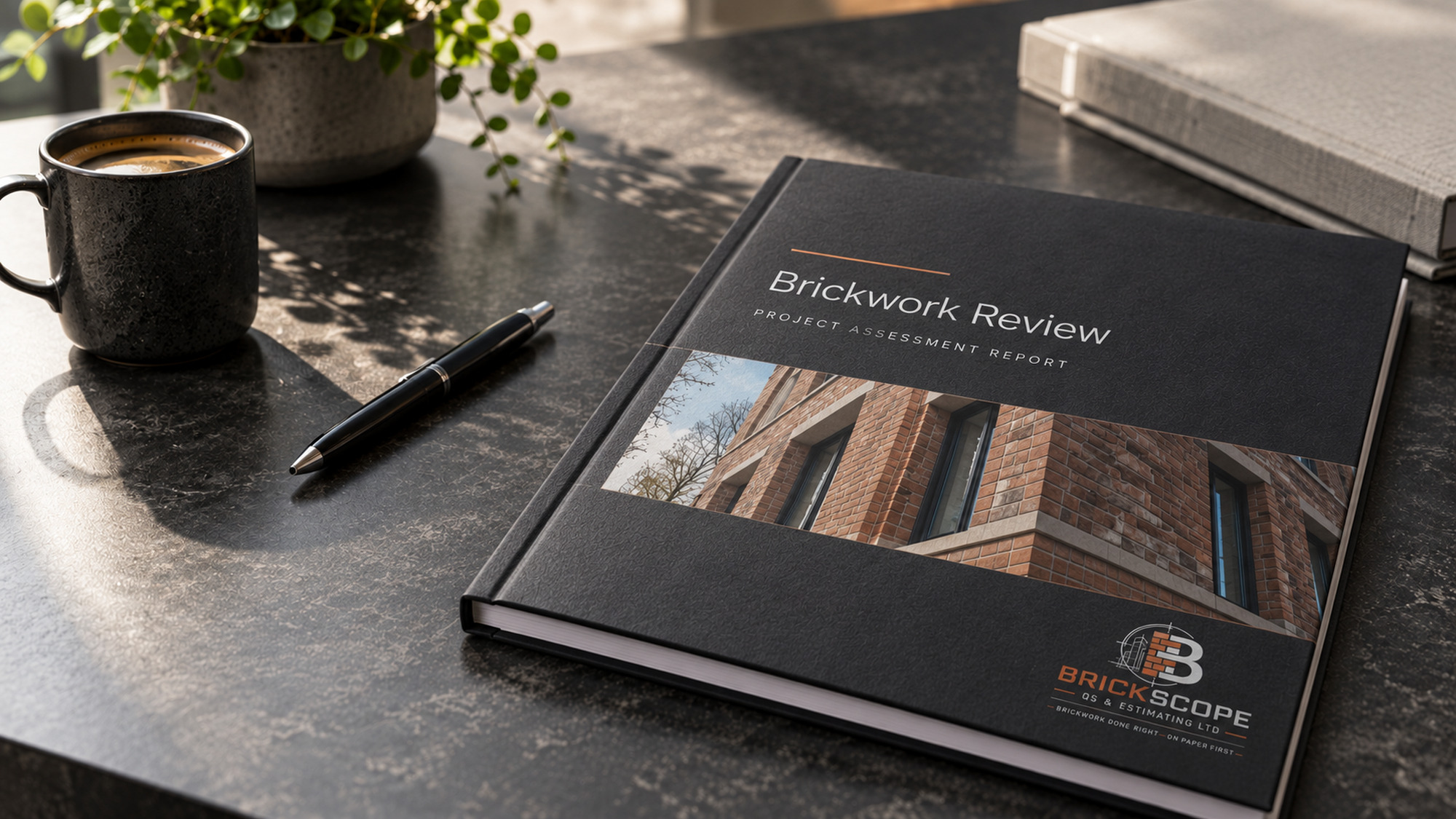 Illustrative Brickwork Review project assessment report on a desk